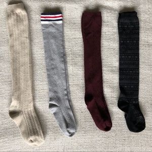 Cute Knee & Thigh High Socks (Bundle of 4)